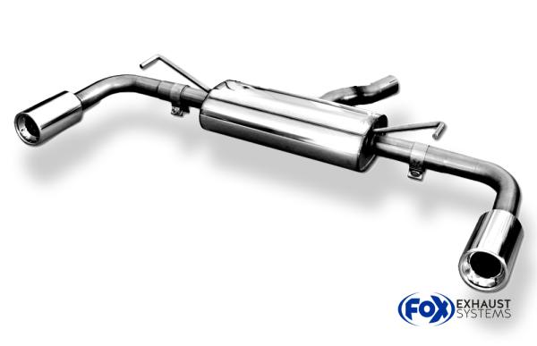 Endschalldämpfer rechts/links - 1x90 Typ 13 rechts/links passend für: Toyota Auris 2006-2011 - E15 Diesel